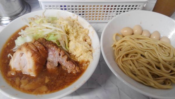 「つけ麺２００グラム、うずら」@麺屋 歩夢 金沢八景店の写真