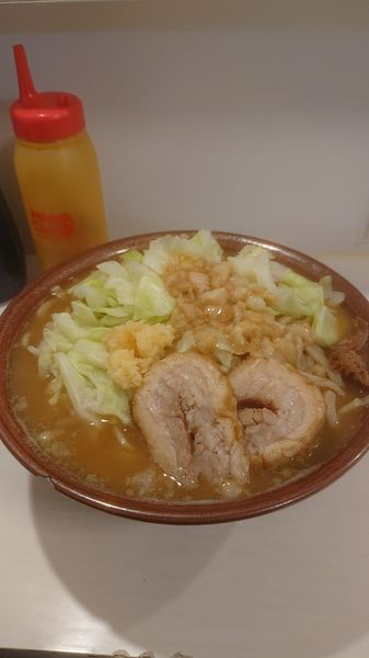 「小ラーメン  麺マシ  ニンニク  アブラ」@ハイパーファットンの写真