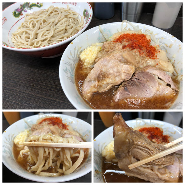 「ラーメン800円＋つけ麺変更100円＋梅味100円」@ラーメン二郎 川越店の写真