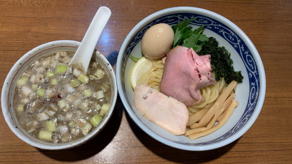 「煮干しつけそば980味玉110」@寿製麺よしかわ 川越店の写真