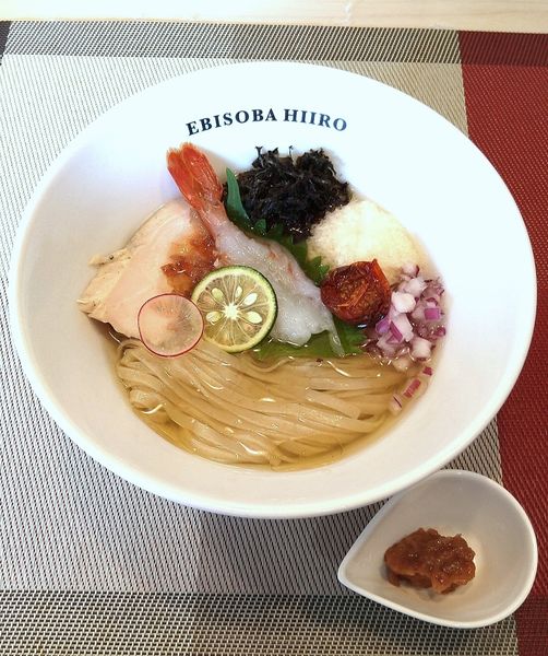 「(限定) 冷香麺 -ニュルモッチ麺2021- 1000円」@えびそば 緋彩の写真