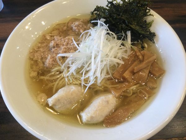 「【限定】カマスのらーめん・塩（¥1,200)」@稲荷屋の写真