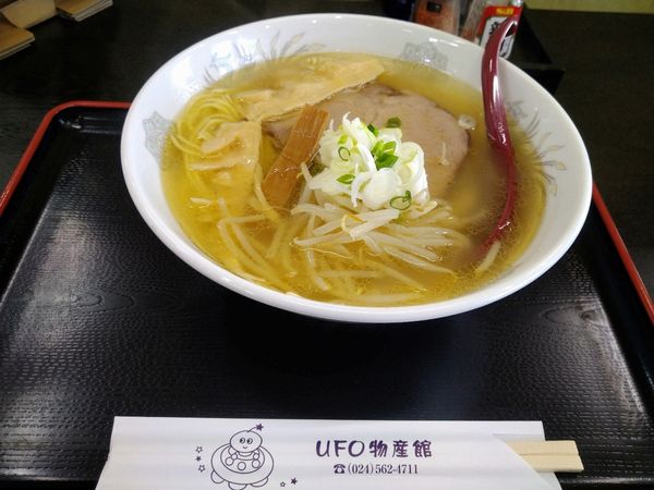 「ダブル地鶏塩ラーメン７００円」@UFO物産館の写真