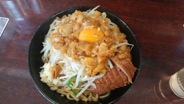 「汁なし」@ラーメン二郎 めじろ台店の写真