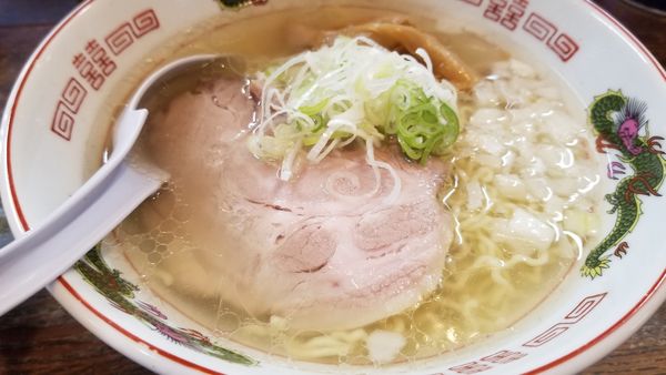 「朝専用中華そば　塩」@らあめん 寸八 総本店の写真