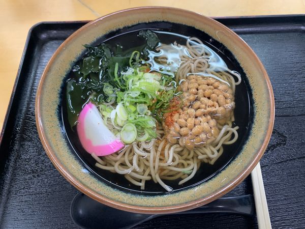 「納豆そば 460円」@ごはんやの写真