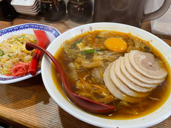 「サイカラーメン　スペシャル小」@彩華ラーメン 大阪上六店の写真