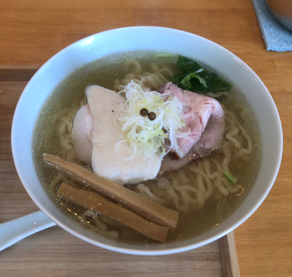 「塩そば（太麺）1000円」@自家製麺と定食 弦乃月の写真