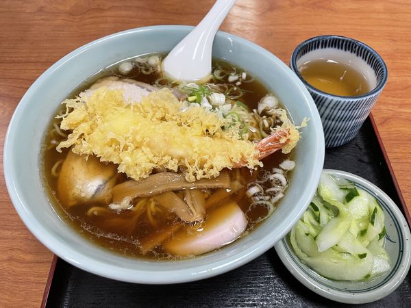 「天麩羅中華そば 630円」@金光 梅林営業舗の写真