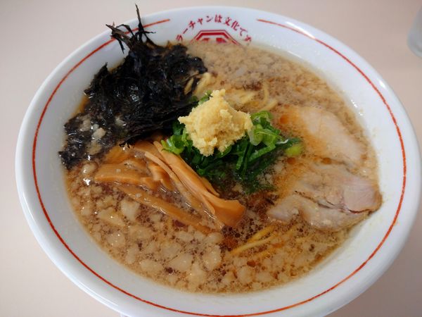 「背脂生姜ラーメン（750円）」@ラーチャン専門 我武者羅 蒲田店の写真