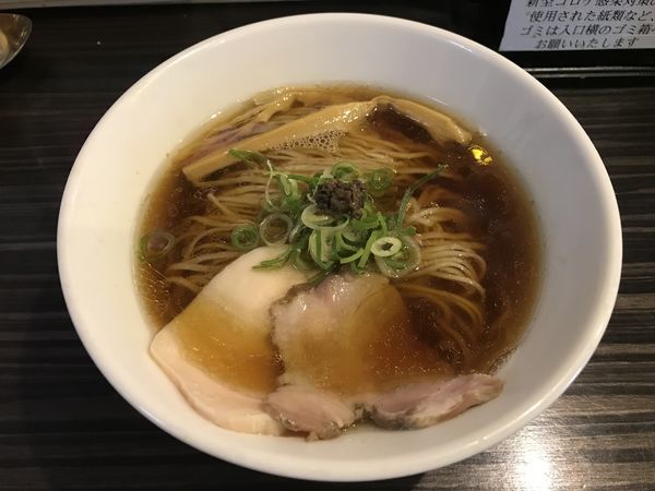 「煮干しトリュフそば 880円」@志奈そば 田なかの写真