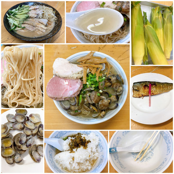 「【特別提供】冷やし深川蕎麦(潮仕立て) 諸々大盛ver.」@MENYA 食い味の道有楽の写真