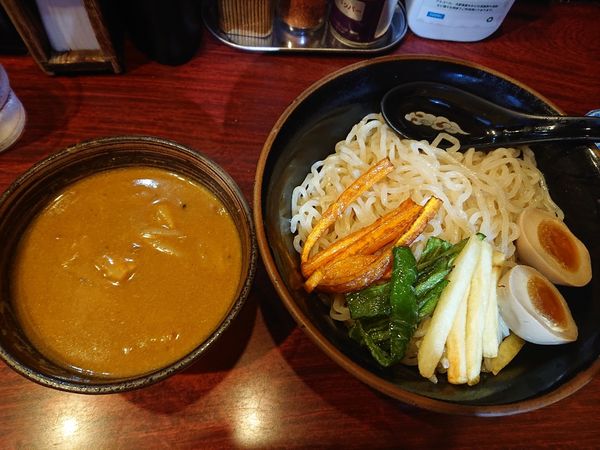 「カレーつけめん大盛（８９０円）」@北海道らーめん ひむろ 上野店の写真