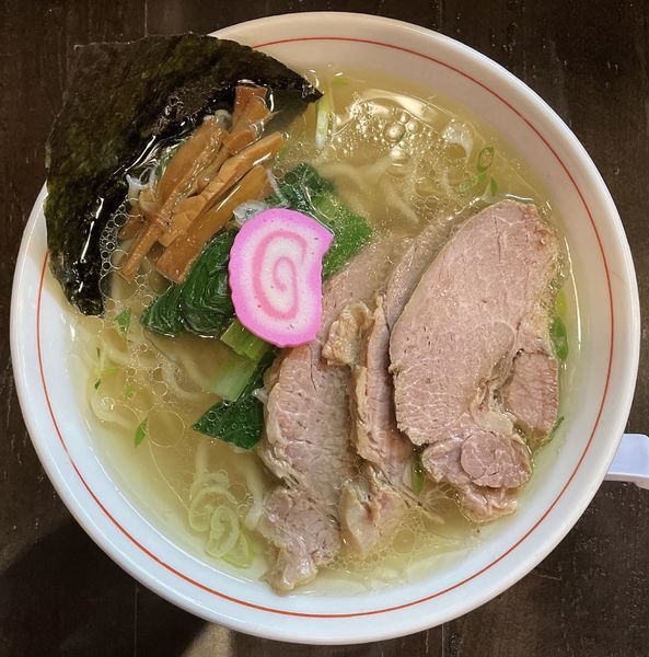 「キリンラガービール 中瓶 → チャーシュー麺（塩）」@まるふじ食堂の写真