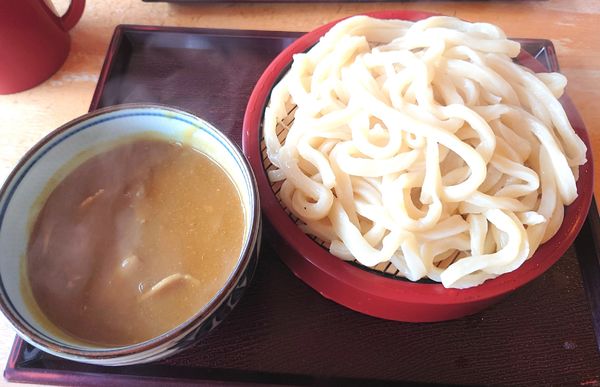 「カレー汁うどん850円　大盛100円」@ゆでたて家の写真