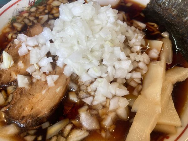 「元祖竹岡式ラーメン＋玉ねぎ」@竹岡式ラーメン 竹徳の写真