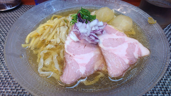 「【昼】冷製鯵煮干し塩」@麺や 睡蓮の写真