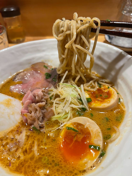 「オマール海老味噌味玉らーめん 980円」@麺や さい門の写真