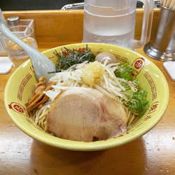 まぜそば中盛(850円)味付玉子(80円)ニンニクS(80円)