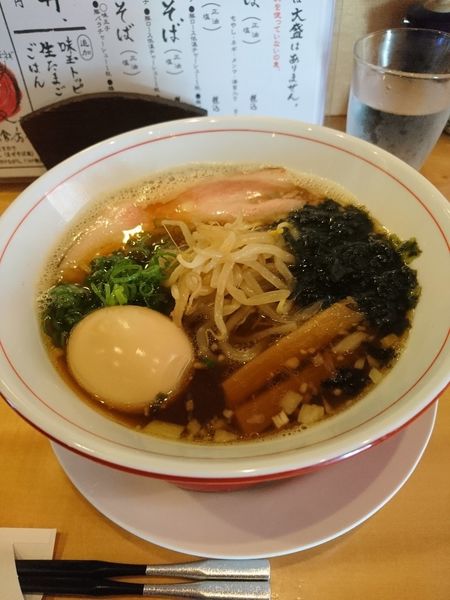 「味玉煮干しラーメン 醤油」@原口商店の写真
