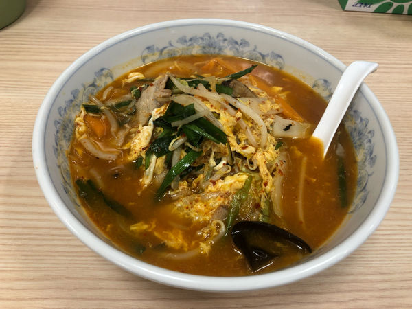 「旨辛菜麺」@ぎょうざの満洲 東長崎南口店の写真