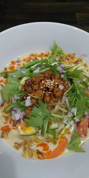 「冷やし坦々麺大盛り」@ラーメン晃煇の写真