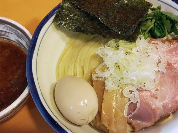 「味玉鰹と煮干しの醤油つけ麺」@麺処 富士松の写真