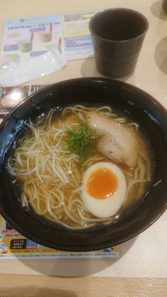 「青唐辛子の貝節塩ラーメン」@はま寿司 蒲田駅西口店の写真