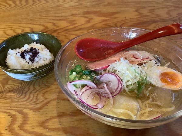 「あごしお冷やしラーメン　850円」@創麺 どすんの写真