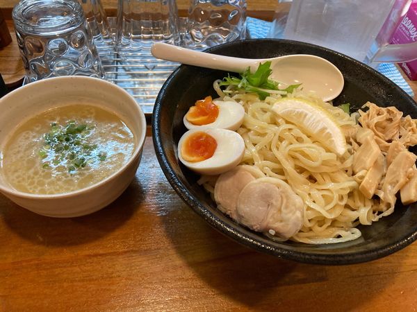 「鶏白湯つけ麺　中盛」@濃厚鶏白湯らーめん 麺屋一楽の写真