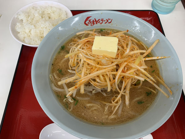 「ねぎ味噌ラーメン860+バター130=990円」@くるまやラーメン 飯能南町店の写真