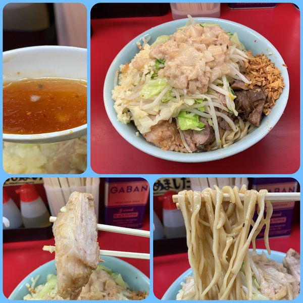 「小ラーメン¥780+つけ味冷や汁なし¥100」@ラーメン二郎 中山駅前店の写真