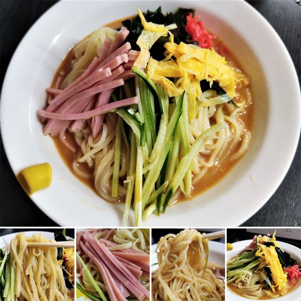 「冷やし中華　900円」@中国手打拉麺 馬賊 浅草本店の写真