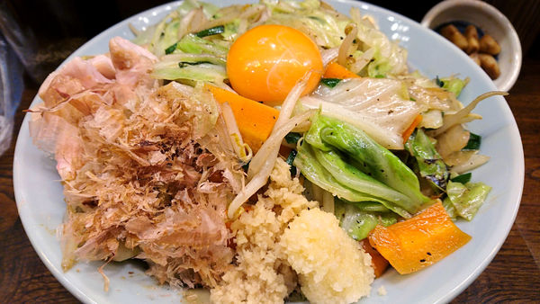 「【夜】男前 汁なし+ごろっとにんにく」@自家製麺 酉 secondの写真