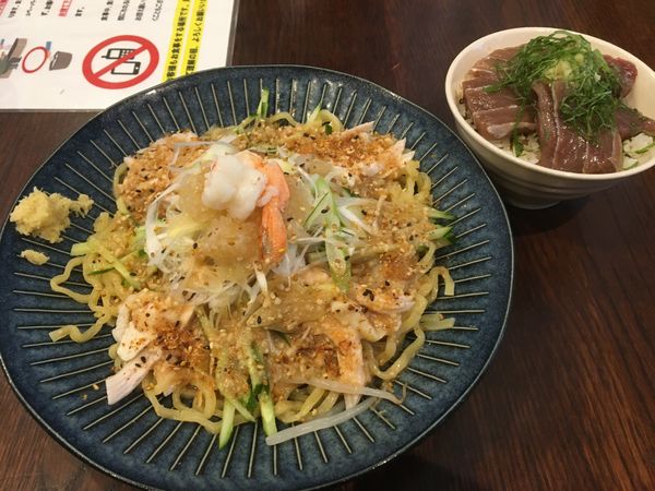 「冷やし味噌＋限定飯」@灼味噌らーめん 八堂八の写真