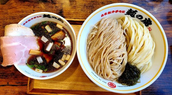 「昆布水つけ麺(ハーフ&ハーフ)」@自家製中華そば 麺の虜の写真