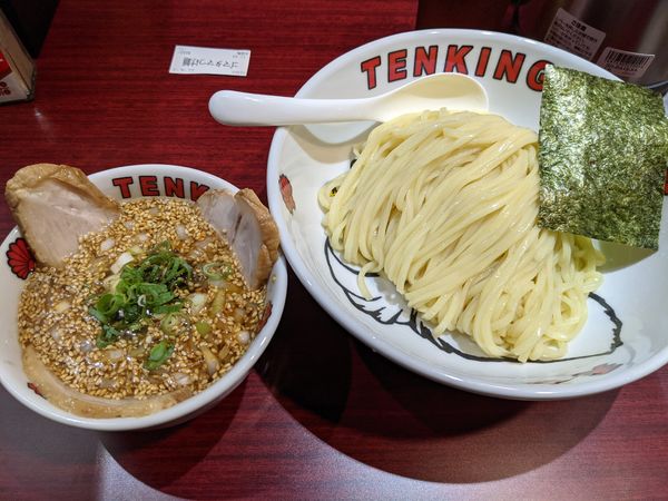 「ゴマタマつけ麺（並250g）」@天金狗の写真