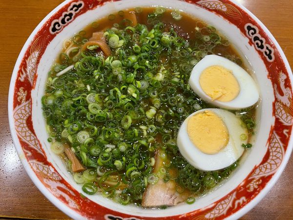 「ネギ中華ゆで玉子(850円)」@中華そば 山冨士 本町店の写真