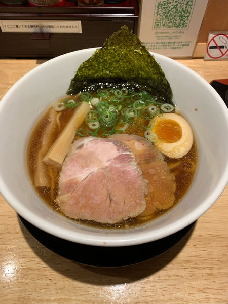 「焼きあご醤油麺」@らーめん みふくの写真