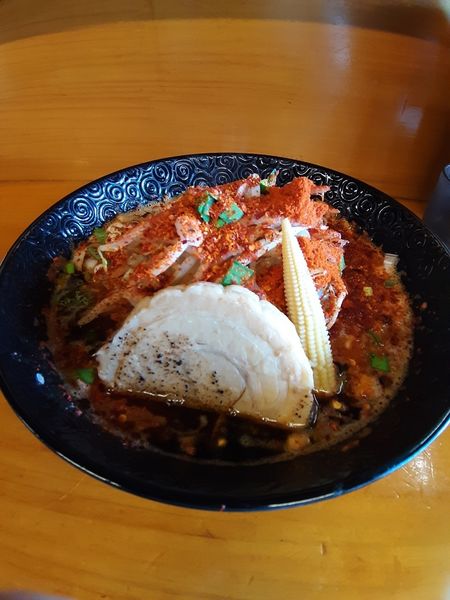 「蠍ラーメン　からしびマシマシもやしマシ」@Japanese soba Noodles 蠍の写真