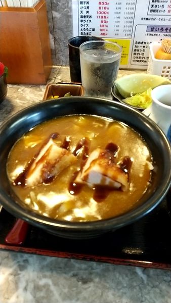 「ミニカレー丼」@蕎麦処おんがえしの写真