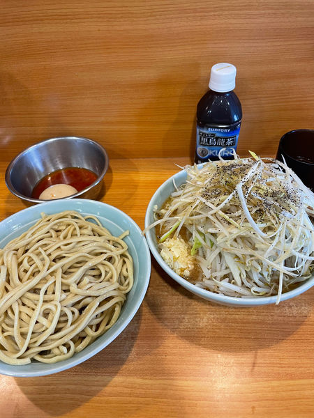 「つけ麺　味玉　ネギ」@ラーメン二郎 八王子野猿街道店2の写真