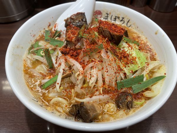 「濃厚辛麺」@豚骨醤油らーめん まぼろしの写真