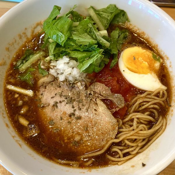「とんこつトマト」@ラーメン 5Wの写真