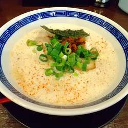 蒼空豚麺(とんこつ)+替玉+タレヒレかつセット