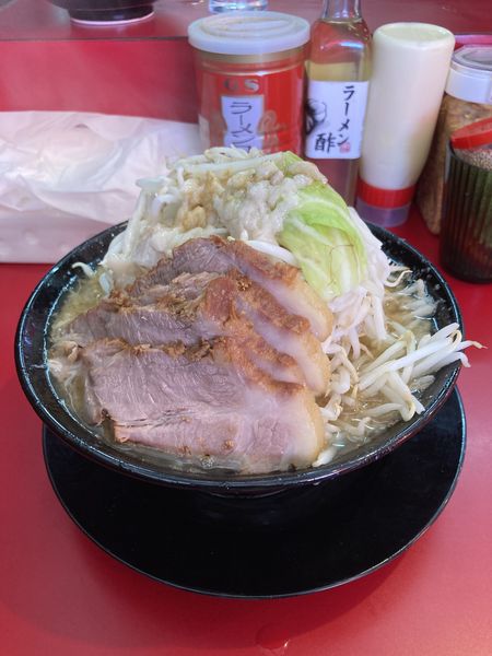 「コテ野菜チャーシューメン（3枚）」@家系ラーメン 王道 神道家の写真
