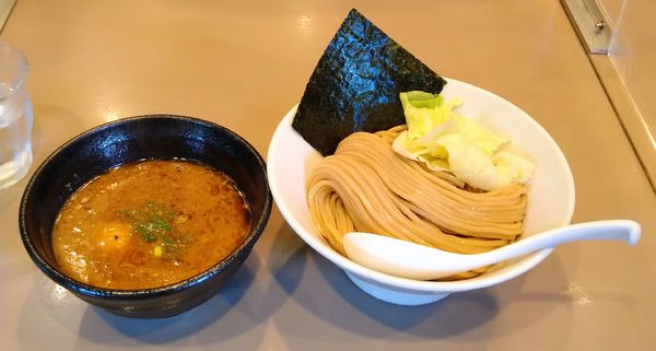 「海老つけ麺＋味玉」@つけ麺 五ノ神製作所の写真