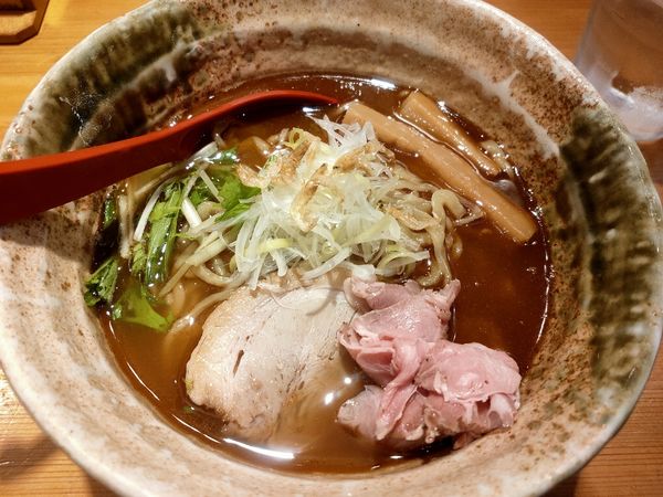 「焼きあご塩ラーメン 820円 + アプリクーポン」@焼きあご塩らー麺 たかはし 上野店の写真