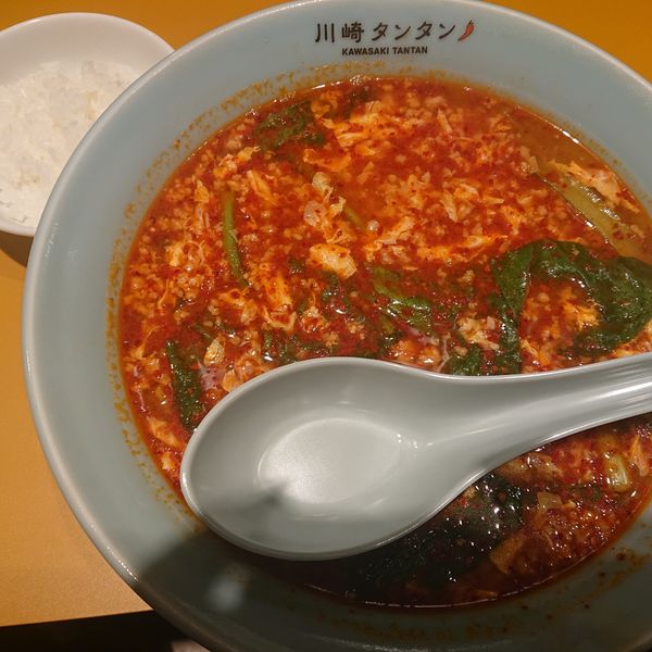 「川崎タンタンメン(大辛)830円、クッパ用ライス30円」@川崎タンタン 宇都宮鶴田店の写真