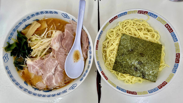 「ねぎみそチャーシューつけ麺 中盛」@◯つばき食堂の写真